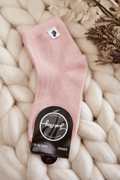 Молодіжні класичні смугасті шкарпетки рожеві