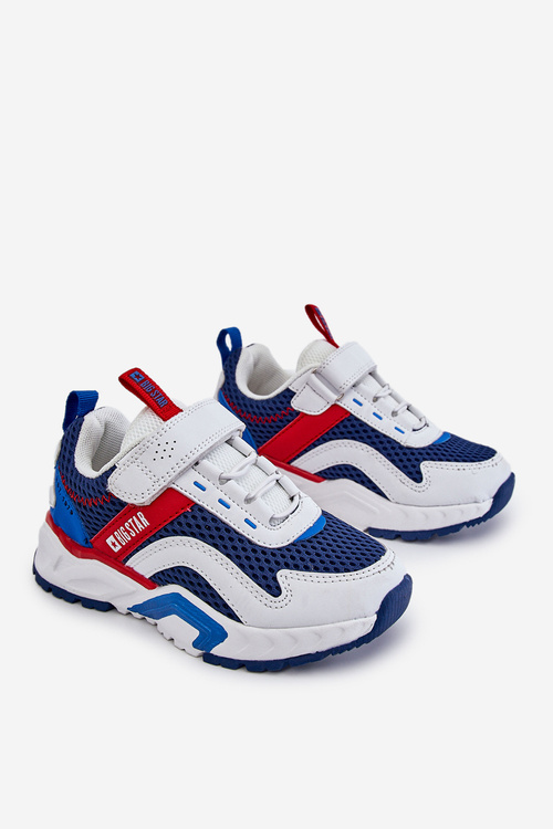 Дитяче спортивне взуття на липучці Big Star JJ374259 Білий і темно-синій