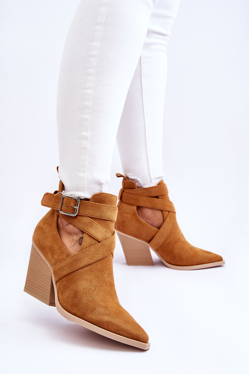 Жіночі замшеві ковбойські чоботи Camel Dennise