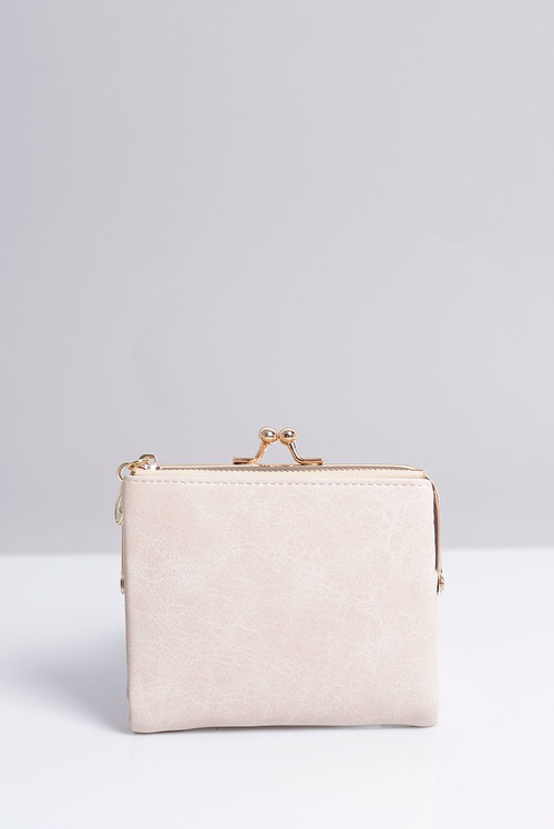 Маленький жіночий гаманець бежевого кольору