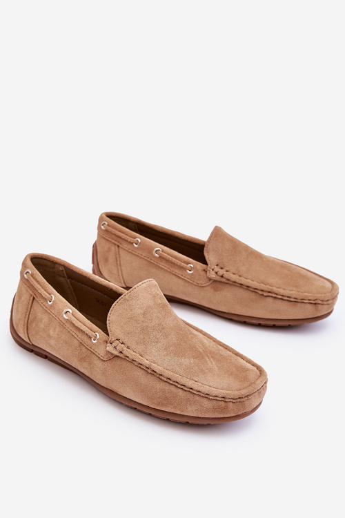 Чоловічі замшеві лофери коричневого кольору Rayan