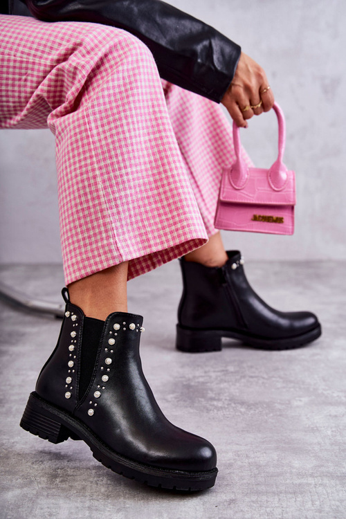 Шкіряні черевики Black Ferra