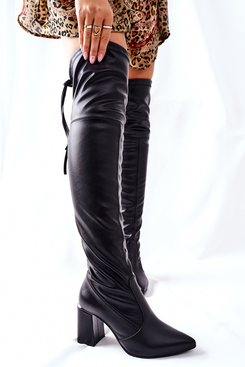 Шкіряні високі черевики Lewski Black Karo