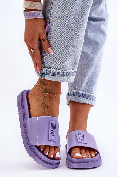 Жіночі тапочки Big Star JJ274A304 фіолетові