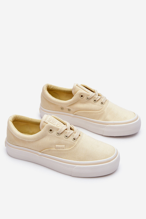 Тканинні кросівки на платформі Big Star LL2741444 Світло-жовті