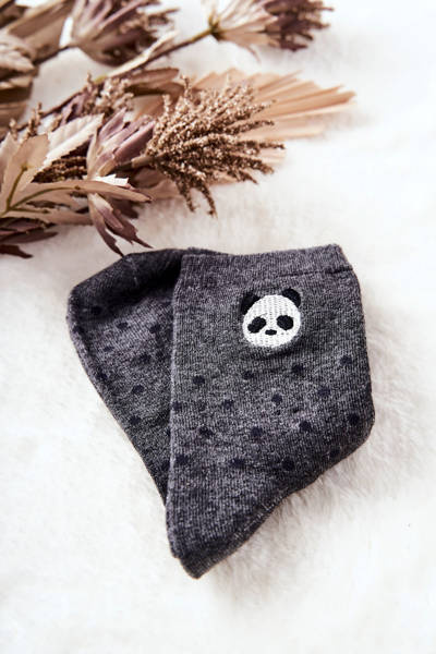 Дитячі шкарпетки в крапку Panda Grey