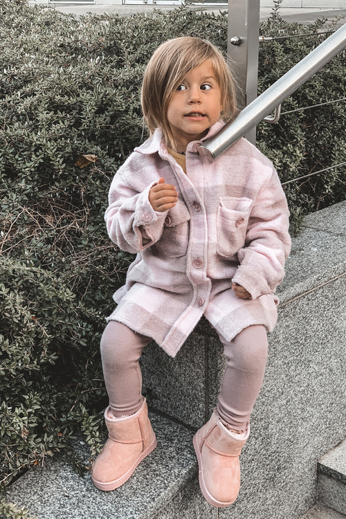 Дитячі зимові черевики для розминки, рожеві Gooby