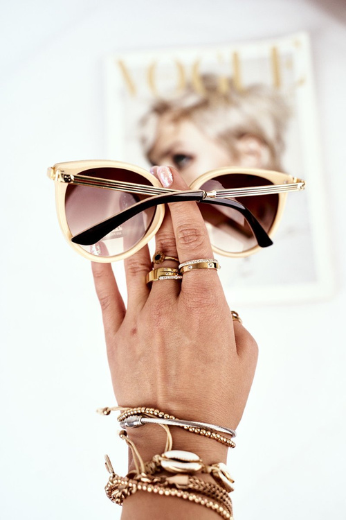 Жіночі сонцезахисні окуляри Prius PR-V70 Black Beige Gradient