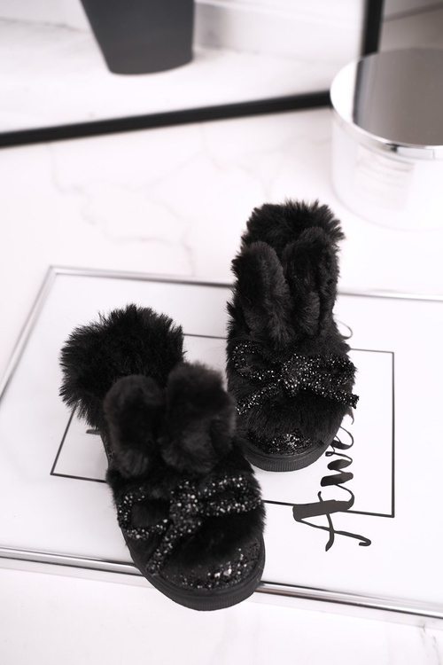 Дитячі кросівки теплі чорні Mumi