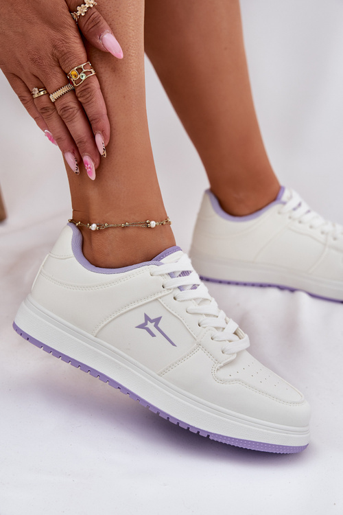 Жіночі Кросівки Big Star RR274A245 HI-POLY SYSTEM Біло-Фіолетові