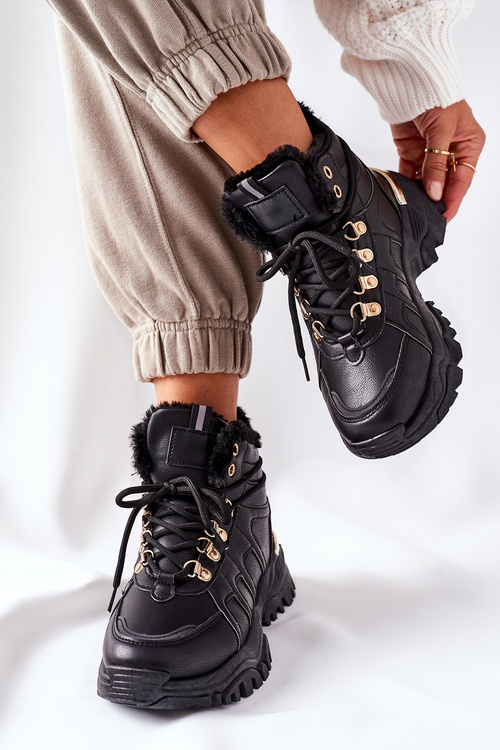 Жіночі утеплені чоботи Black Hareshaw