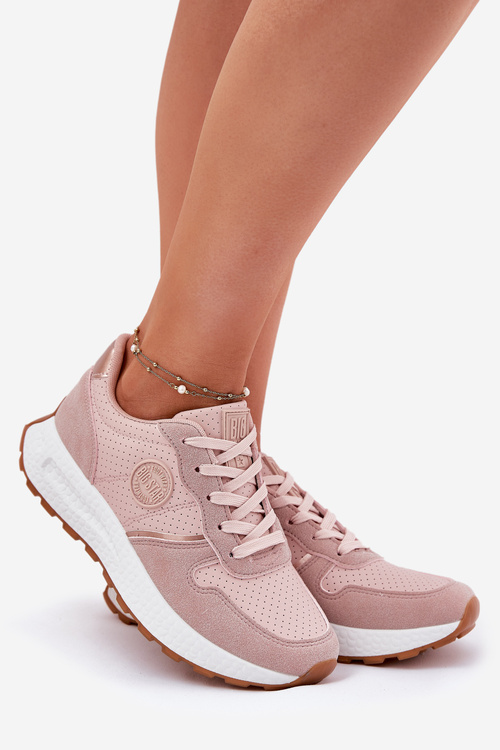 Жіночі Кросівки На Платформі Big Star RR274489 Hi-Poly System Рожеві