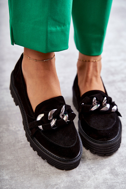 Жіночі замшеві туфлі Laura Messi 2523 Чорні