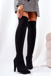Чорні чоботи Renoli на підборах