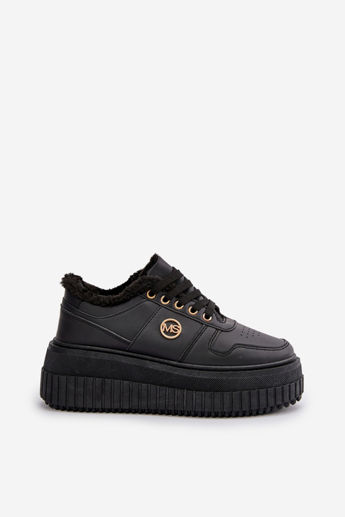 Кросівки жіночі спортивні утеплені на масивній підошві Black Verissha