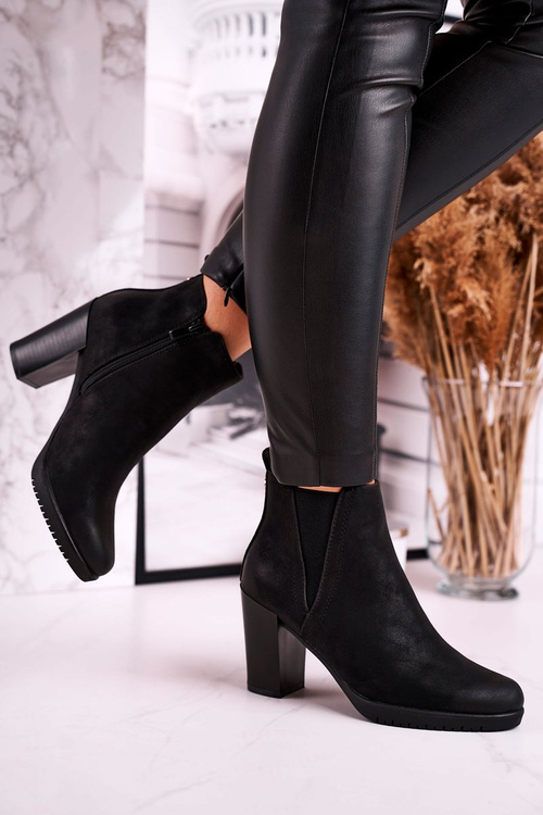 Жіночі ботильйони Sergio Leone Suede Black BT311