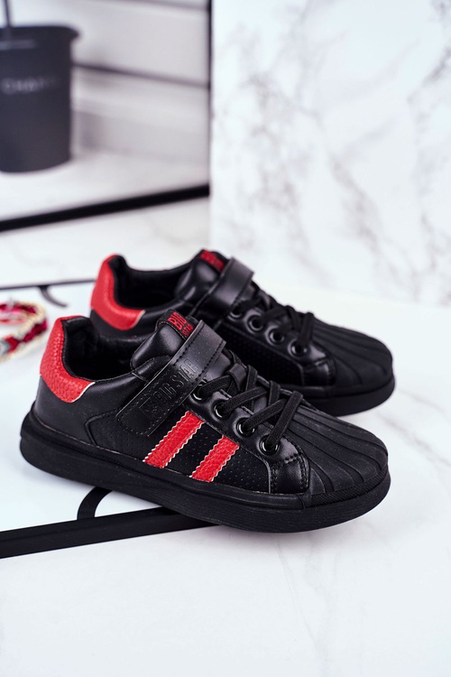 Дитяче спортивне взуття Big Star на липучці чорна GG374022