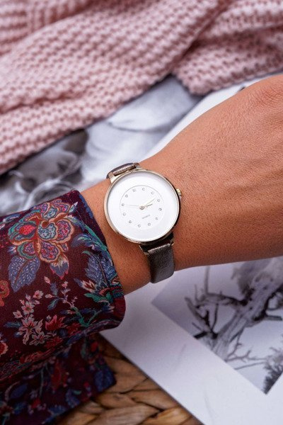 Жіночий годинник Grey Crystals Maniaq