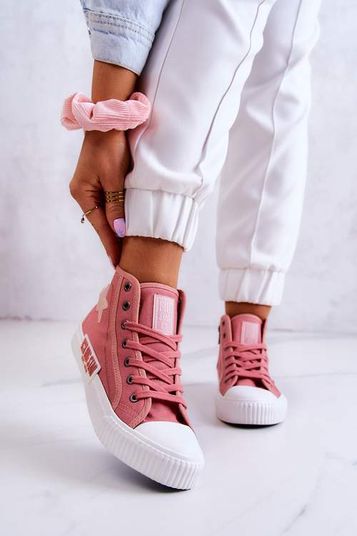 Класичні високі кросівки Big Star JJ274382 Рожеві