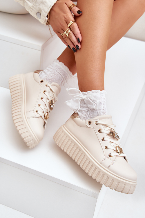 Жіночі Кросівки З Рибками Бежеві Grelesi