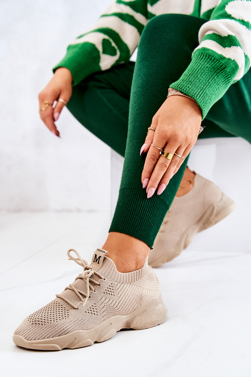 Спортивне взуття Кросівки Тканина темно-бежева Nolene