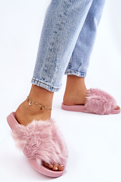 Тапочки з хутряною гумкою Світло-фіолетовий Allyson