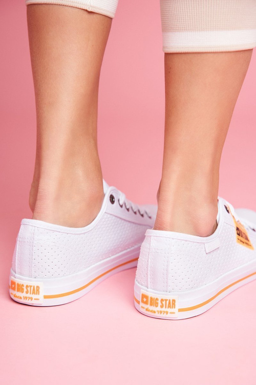 Жіночі ажурні кросівки Big Star FF274035 Білі
