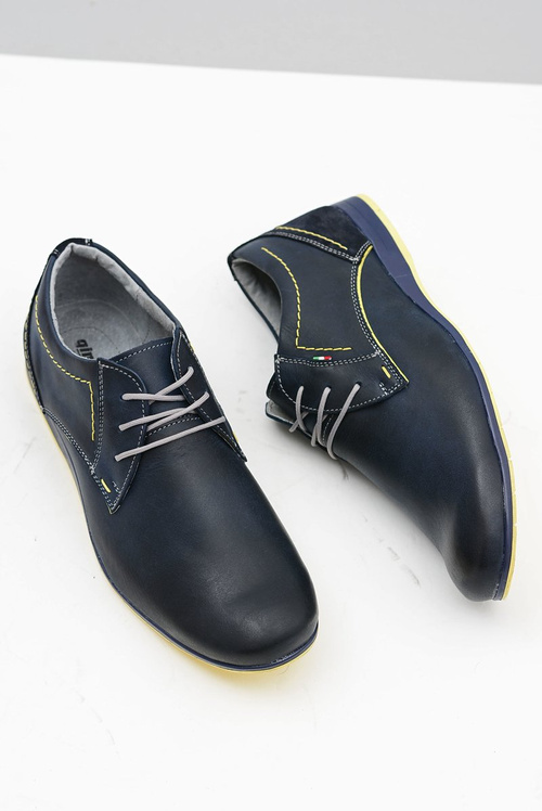 Темно-сині чоловічі повсякденні півчеревики Badoo