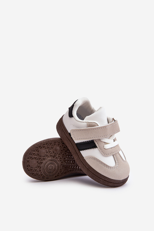 Дитячі кросівки на липучці білі Tromella