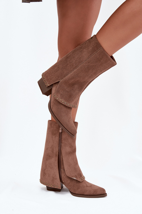 Жіночі зимові чоботи Vinceza 16516 Бежеві