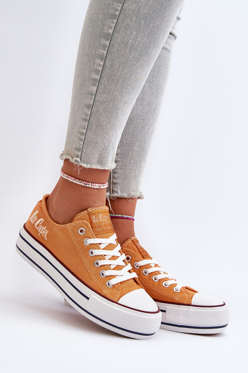 Жіночі кросівки на товстій підошві Lee Cooper LCW-24-31-2216 Помаранчеві