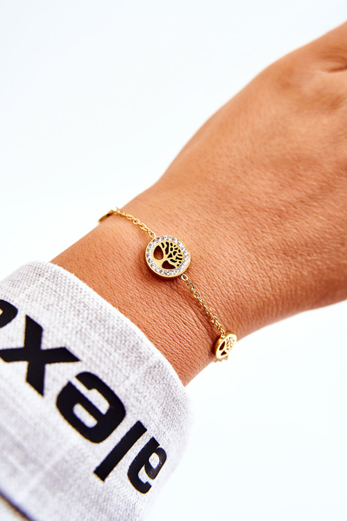 Жіночий браслет Celebrity Three Trees of Life Gold