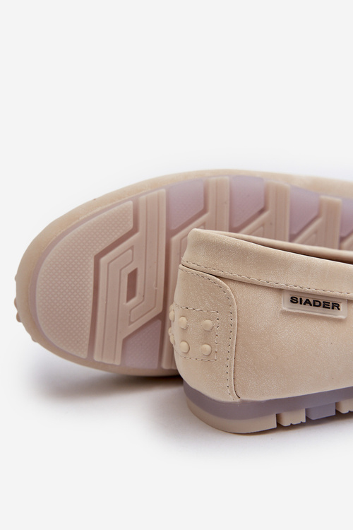 Жіночі бежеві лофери зі штучної шкіри Celoria