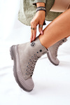 Жіночі туристичні черевики Big Star II274350 сірі