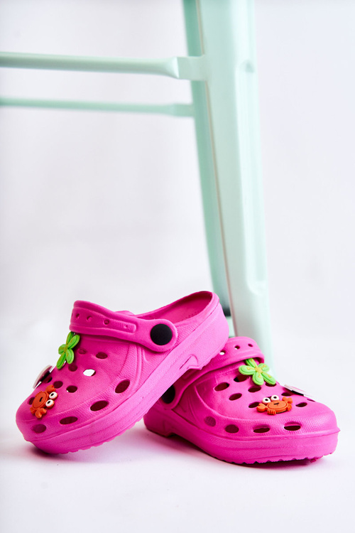 Дитячі поролонові тапочки Crocs Fuchsia Sailor