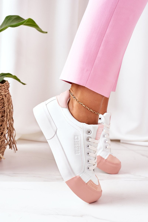 Жіночі шкіряні кросівки BIG STAR II274027 Білі