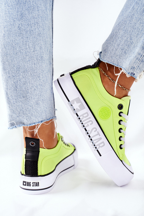 Кросівки на платформі BIG STAR II274022 Neon Yellow