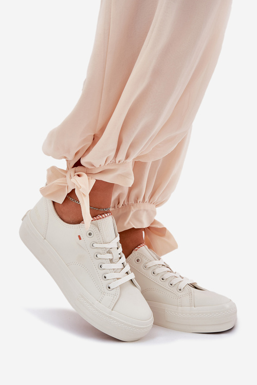 Жіночі Кросівки З Еко Шкіри Big Star RR274A297 Світло Бежеві