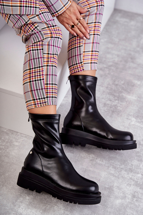 Черевики високі теплі GOE KK2N4054 Чорні