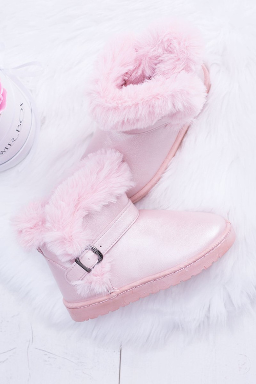 Дитячі утеплені чоботи Trapper Snow Boots з хутром Pink JellyBeans