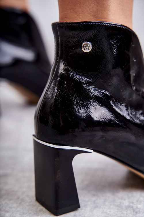 Чоботи шкіряні на постінці Maciejka Black 05262-01