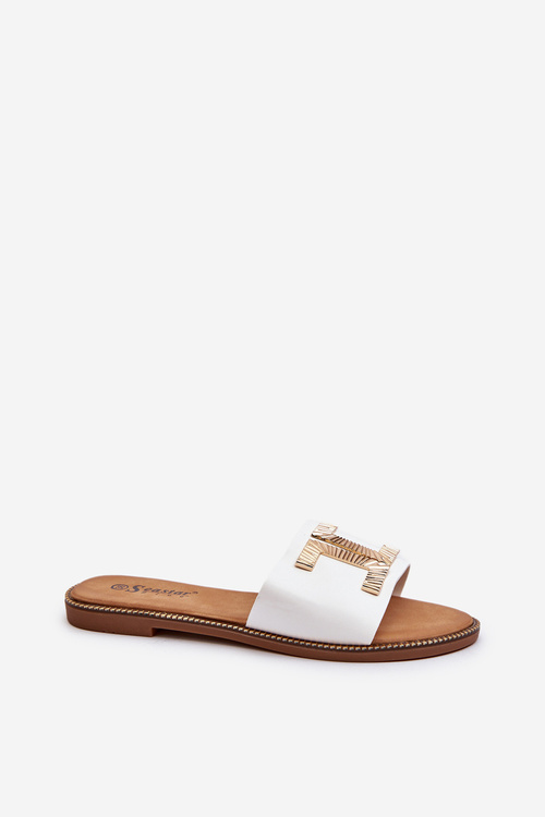 Жіночі білі босоніжки з декором Ollavia