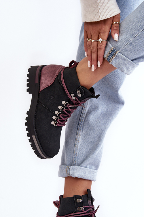 Чоловічі чорні трепери Big Star MM274318 на шнурівці