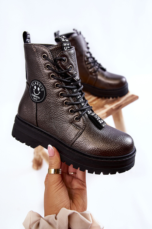 Дитячі теплі черевики Trappers Dark Grey Conley