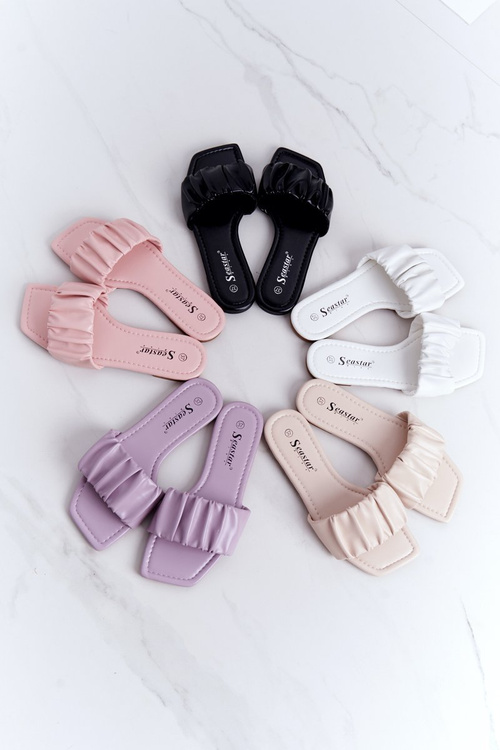 Жіночі класичні тапочки чорного кольору