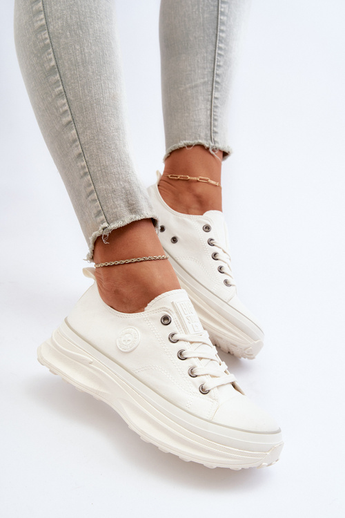 Жіночі кросівки на масивній підошві Big Star NN274126 Білі