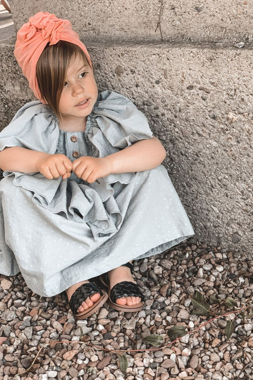 Дитячі плетені босоніжки Black Bailly