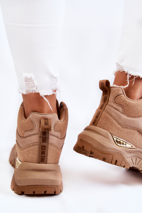 Жіноче високе спортивне взуття Memory Foam System Big Star KK274355 Beige