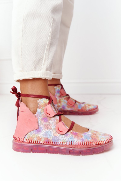 Жіноче шкіряне взуття Maciejka Pink 04457-15