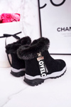 Дитячі утеплені зимові черевики з хутром Black Love-Love
